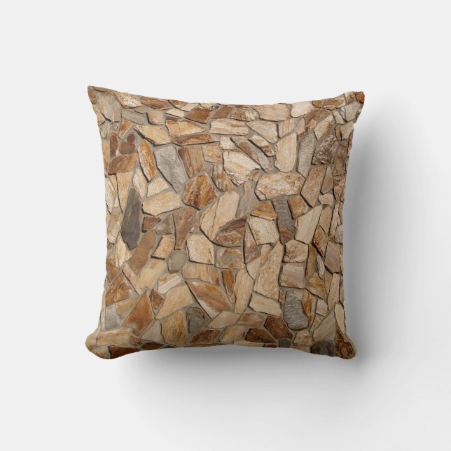 Coussin de pierres colorées réversible (Recto)