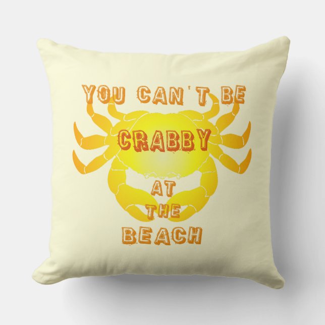 Coussin de plage de Crabby (Recto)