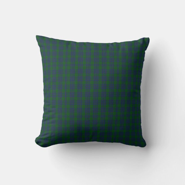 Coussin de plaid de tartan de Montgomery de clan (Recto)