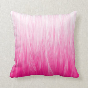 Coussin de plumes rose douce