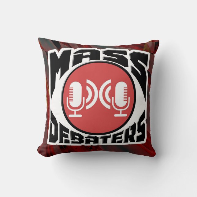 Coussin de podcast pour les débats publics (Recto)