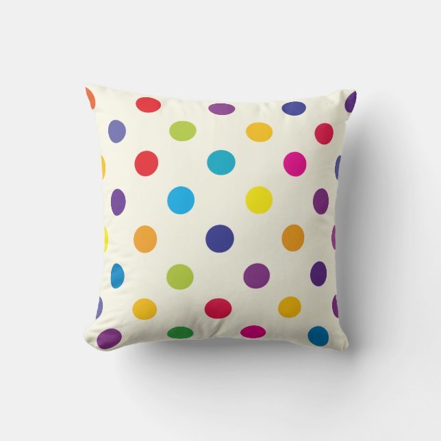 Coussin de point de polka de sucrerie (Recto)