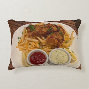 Coussin de poisson et de chips