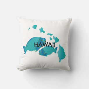 Coussin de poisson perroquet Hawaii
