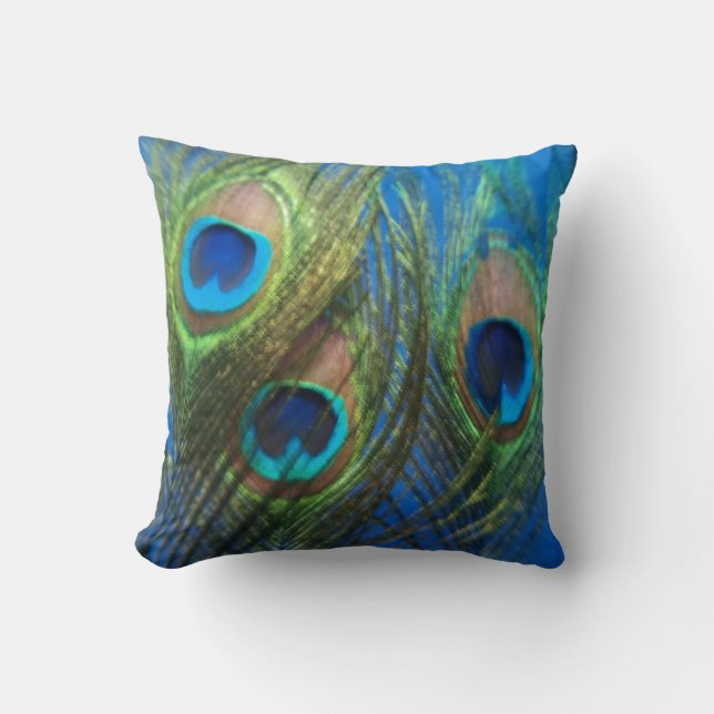 Coussin De poissons d'oeil de paon toujours la vie (Recto)