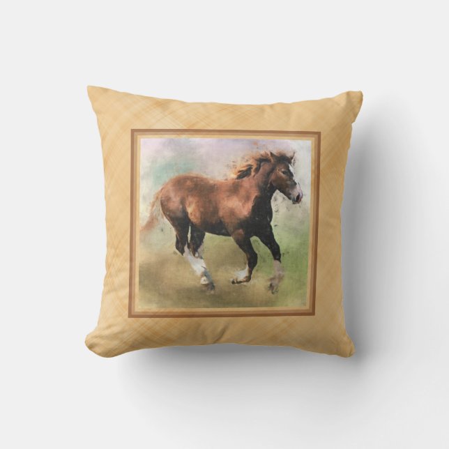 Coussin de poulain de cheval de trait (Recto)