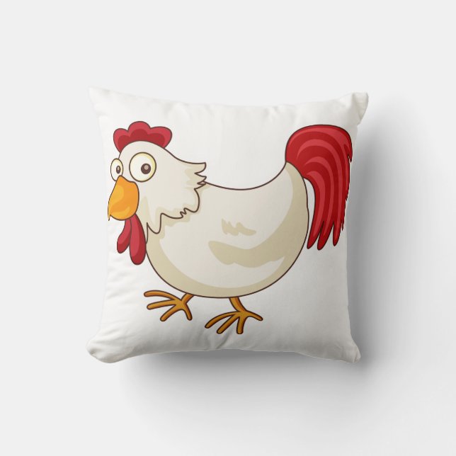 Coussin de poulet caricaturé (Recto)