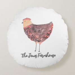 Coussin de poulet personnalisé Conception d'une fe