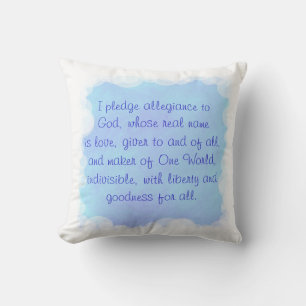 Coussin De Prière Bleue, Oreillers Un Monde Jeter