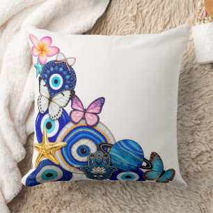 Coussin de protection à l'œil maléfique bleu - Esp