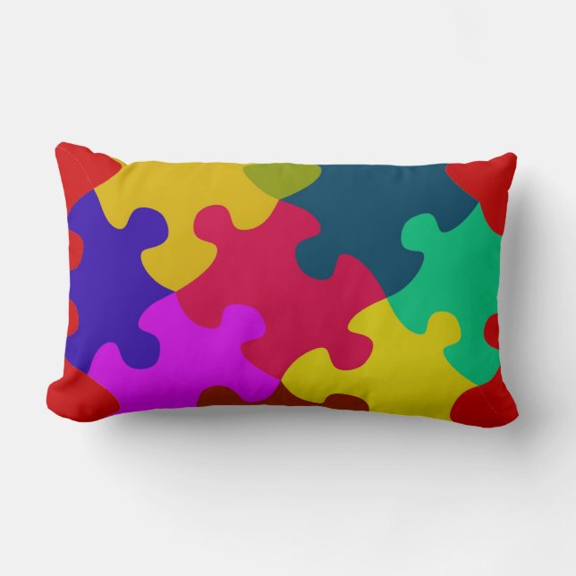 Coussin de puzzle personnalisable (Recto)