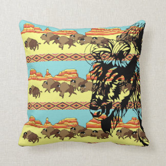 Coussin de rayure de Buffalo de sud-ouest