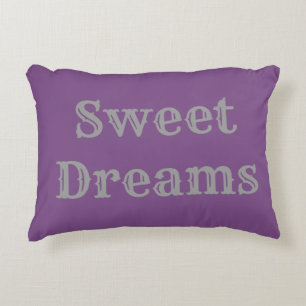 Coussin de rêves doux - pourpre et gris