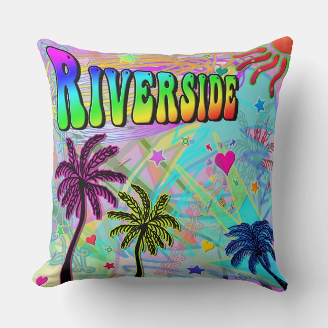 Coussin de Riverside Vivid Romance (Recto)