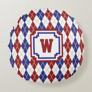 Coussin de ronde du Jacquard Americana