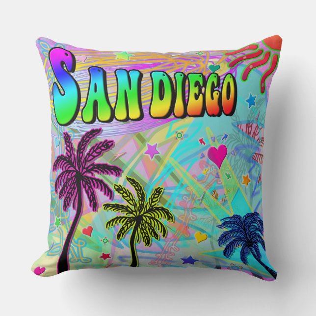 Coussin de San Diego Vivid Romance (Recto)