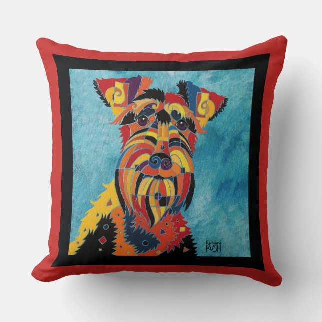 Coussin de Schnauzer - cadeaux pour des amants de (Recto)