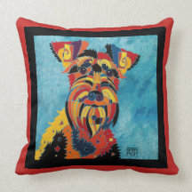 Coussin de Schnauzer - cadeaux pour des amants de