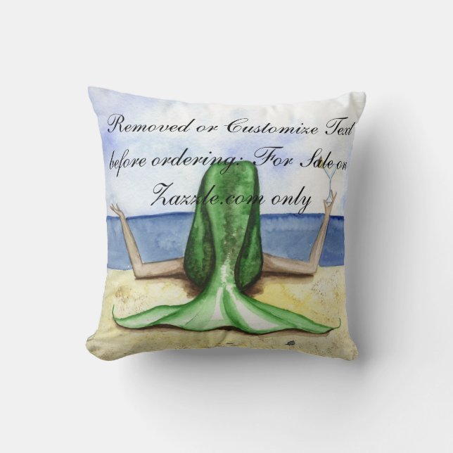 Coussin de sirène de Pina Colada de plage de (Recto)