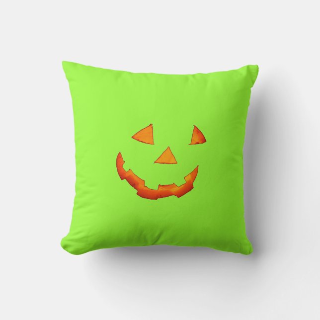 Coussin de sourire Jack-o-Lantern (Recto)