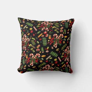 Coussin de Sucre de canne de Noël Vintage