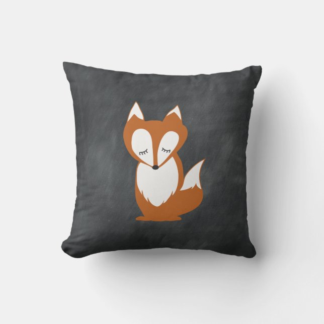 Coussin de tableau de Fox de région boisée (Recto)