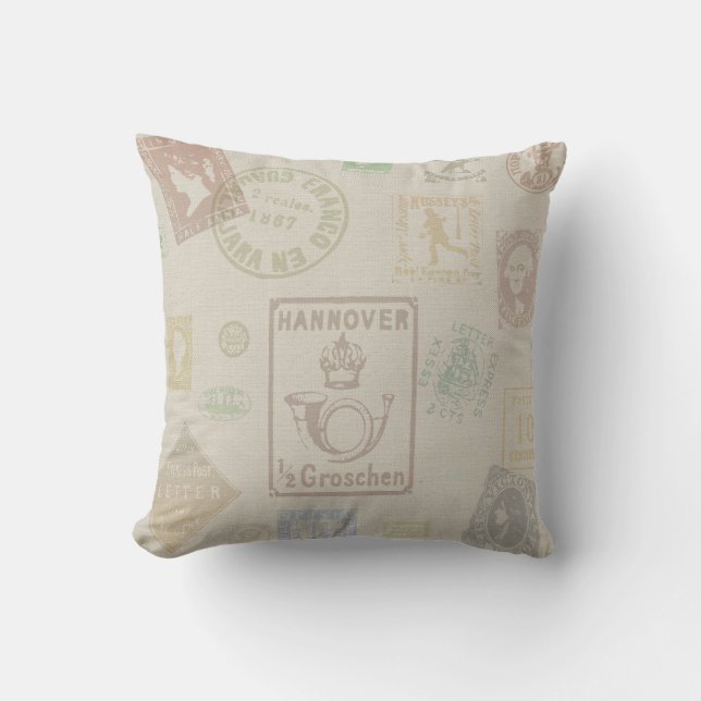 Coussin de tampon vintage (Recto)