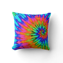 Coussin de teinture à tourbe rose et orange