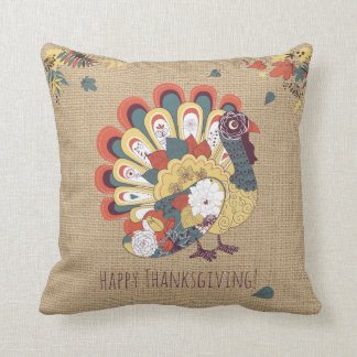Coussin de thanksgiving de la Turquie