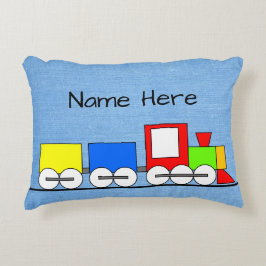 Coussin de train à vapeur pour enfant avec nom