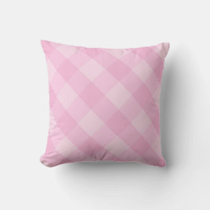 Coussin de traits croisés roses