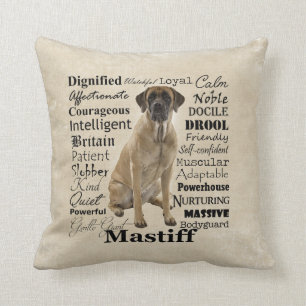 Coussin de traits de mastiff