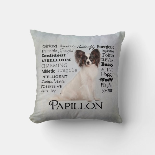 Coussin de traits de Papillon (Recto)