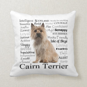 Coussin de traits de Terrier de cairn