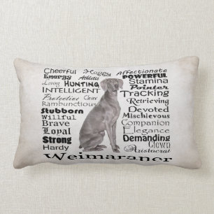 Coussin de traits de Weimaraner