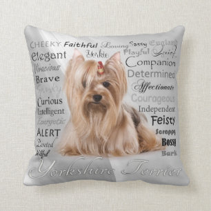Coussin de traits de Yorkie