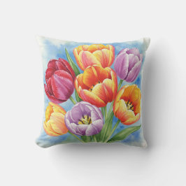 Coussin de tulipes