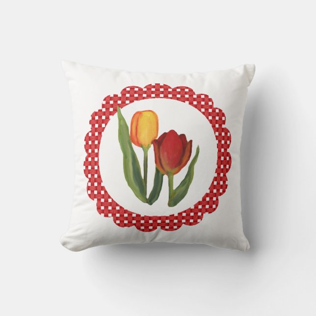 Coussin de Tulips de pays (Recto)