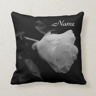 Coussin de "un rose blanc"