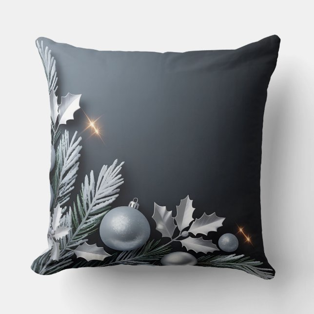 Coussin de vacances de luxe - Snowflake Design (Recto)