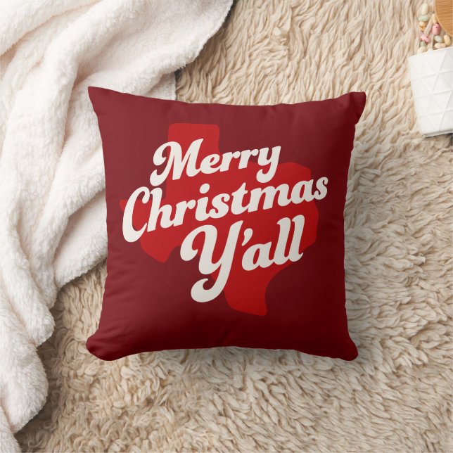 Coussin de vacances *Joyeux Noël Y'all* (Couverture)