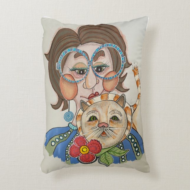 Coussin de visage de portrait lunaire (Devant(Vertical))
