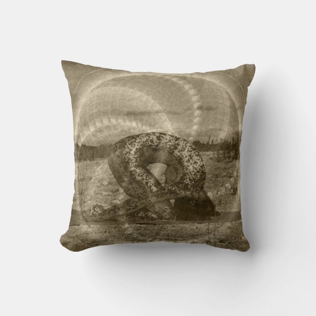 Coussin de yoga avec l'art sacré de yoga de lapin (Recto)