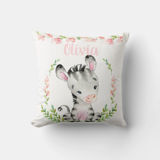 Coussin de zèbre de bébé (Recto)