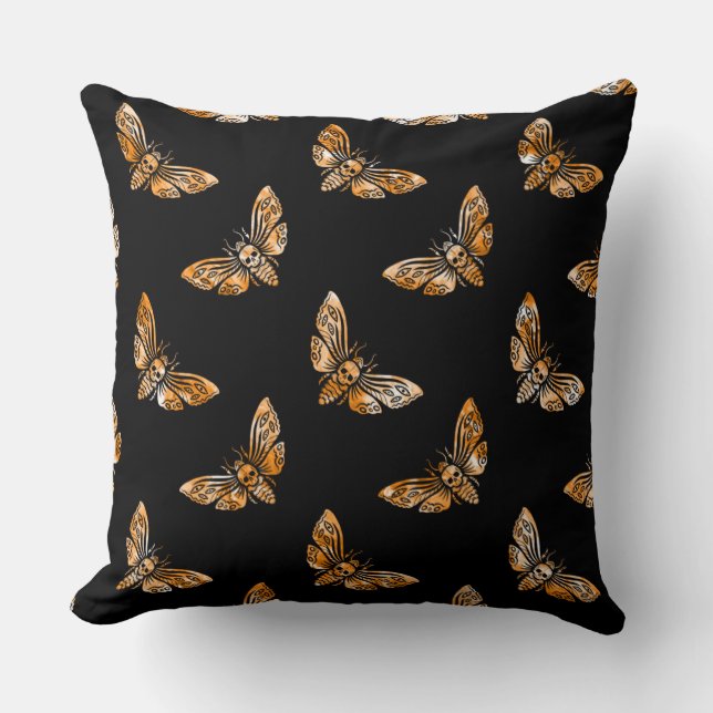 Coussin Death's Head Moth Pattern (Recto)