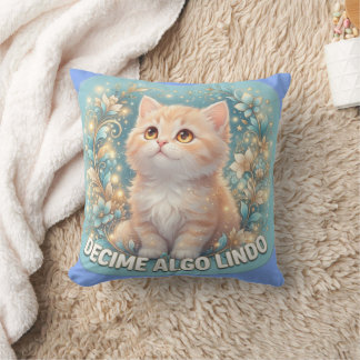 Coussin Decime Algo Lindo Cute Cat Baby Bodysuit - Pastel