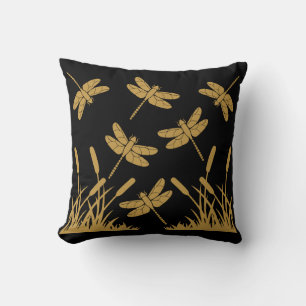 Coussin Décor à motifs libellules