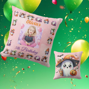 Coussin Décor d'anniversaire de l'Oreiller de fantôme du C