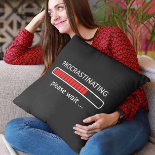 Coussin Décor de jeu - Attendez s'il vous plaît de procras