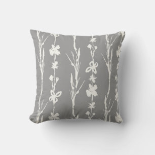 Coussin Décor d'une ferme botanique grise